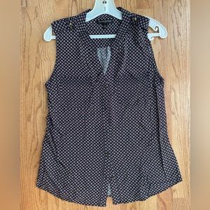 Banana Republic sleeveless button down blouse
